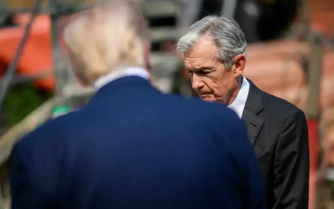 trump e powell conversando